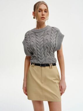 53 Pocket Belted Mini Skirt